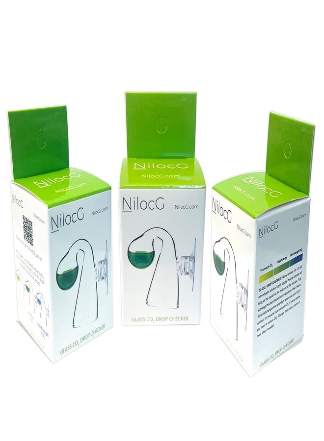 NilocG Aquatics Glass CO2 Drop Checker - CO2 Monitor Kit for Aquarium Tank - Functional and Reliable - Transparent Drop Checker, 4dkh/pH Reagent Solution and Suction Cup - Image 4